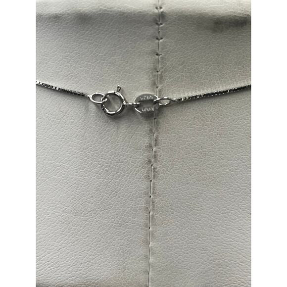 JWBR Solid Sterling Silver Diamond Elephant Trunk Up‎ Lucky Pendant Necklace - Picture 8 of 11